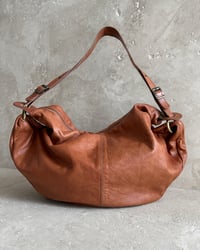 Image 1 of ITALIAN TAN LEATHER SHOULDER BAG