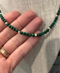 Image 2 of Deep Green Malachite Necklace 