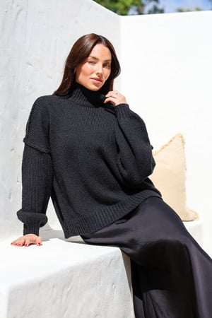 Image of Janelle knit. Black. By BTL the Label.