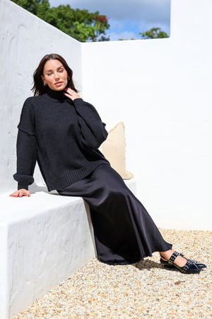 Image of Janelle knit. Black. By BTL the Label.
