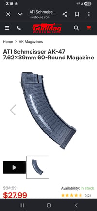 AK 7.62x39 60 round mag