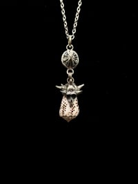 Flea Cone Pendant w/ Coral Skull Cap + Opihi Awa Link 
