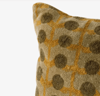 Image 2 of Olive Dot Velvet Cushion
