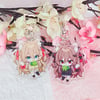2" double sided neurosama and evil keychain