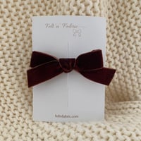 Velvet bow / Chocolate 