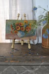 NATURE MORTE "bouquet de soucis"