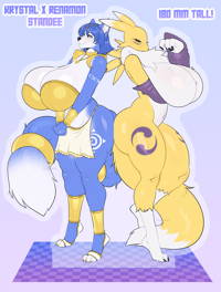 Krystal X Renamon Standee PRE-ORDER