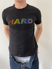 Rainbow Sparkle Hard T-shirt Black