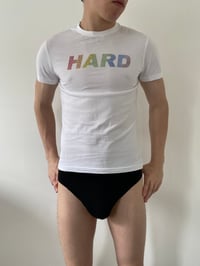 Rainbow Sparkle Hard T-shirt White
