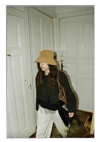 Image 4 of rye cloche hat