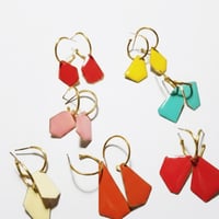 Image 1 of ​Pendientes geométricos esmaltados Moss