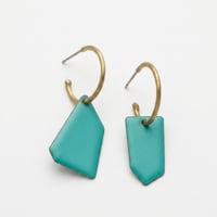 Image 5 of ​Pendientes geométricos esmaltados Moss