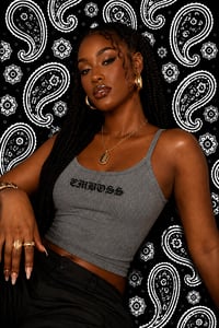 Image 2 of (Pre-Order) EMBOSS Ribbed Tank – Grey