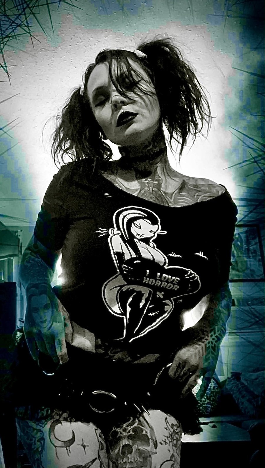 Image of  LOVE HORROR - woman’s fitted babydoll 