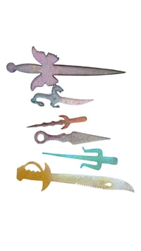 Image 1 of Set of Custom-Made Resin Display Swords (not real swords) 