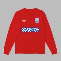 Image 1 of SY England '26 Away Red Long Sleeve T-Shirt