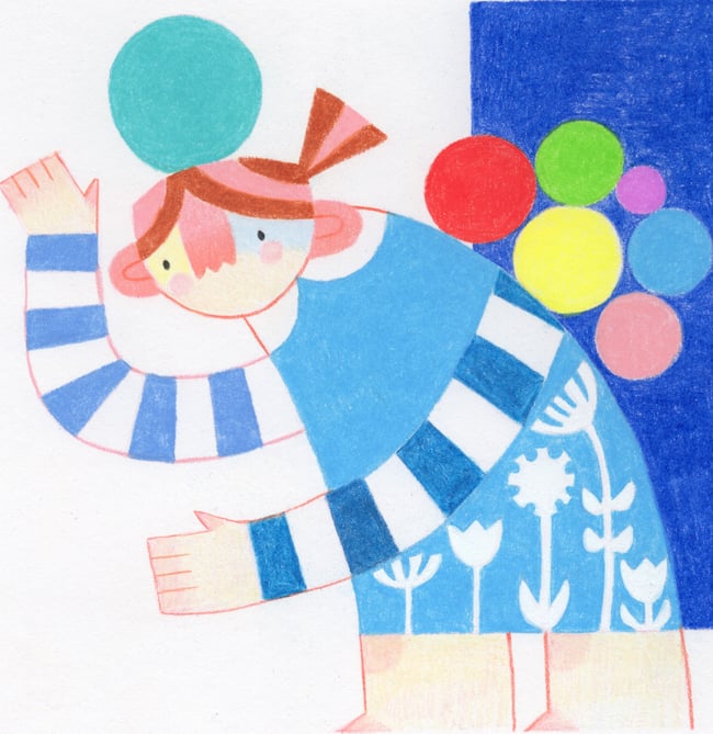 SALE! "Burdensome" Original colored pencil drawing on paper (*plus* bonus art book!) 