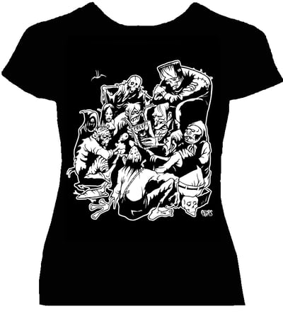 Image of preorder AINT THAT CREEPY - woman’s fitted babydoll  - ships June 26th 