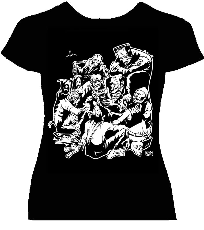 Image of preorder AINT THAT CREEPY - woman’s fitted babydoll  - ships June 26th 