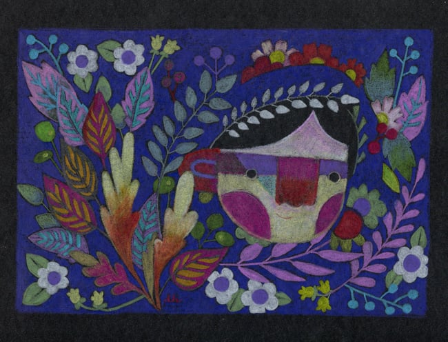 SALE! "Within" Original colored pencil drawing on paper (*plus* bonus art book!) 