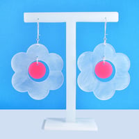 Image 5 of Large Flower Earrings