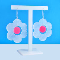 Image 4 of Large Flower Earrings