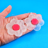 Image 2 of Large Flower Earrings