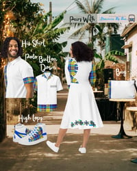 Image 4 of DBB Hint of Creole Long Sleeve Midi Dress