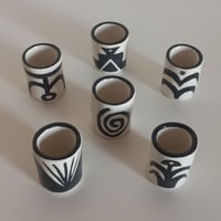 Image 1 of Ceramic Shot Glasses - Set of 6