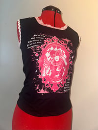 Image 2 of közi black x pink tank cutsew 