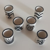 Image 2 of Ceramic Shot Glasses - Set of 6