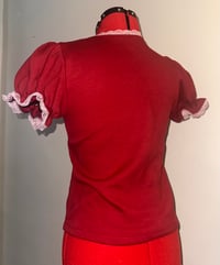 Image 3 of mana red x pink short sleeve cutsew
