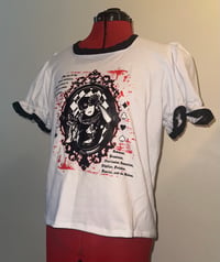 Image 2 of (plus size) közi white x black short sleeve cutsew