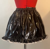 Image 4 of közi PVC black x pink skirt