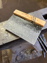 Damascus Bench scraper #1