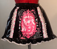 Image 2 of közi PVC black x pink skirt