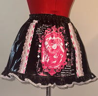 Image 1 of közi PVC black x pink skirt