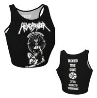 Image 1 of NIGHT OF SACRIFICE athletic cropped tank top 