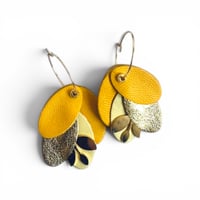 Image 2 of Boucles HORTENSE Jaune