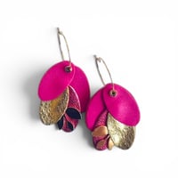 Image 1 of Boucles HORTENSE Rose