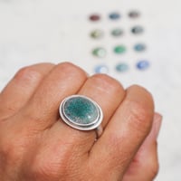 Image 2 of enamel cabochon custom ring