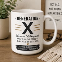 Image 2 of Generation X Mug Collection – Raised on Sarcasm & Survival