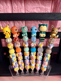 Image 1 of Pokémon Character Handmade Beaded Pens ✨