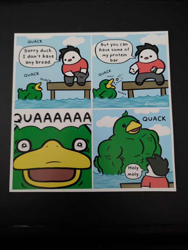 BUFF DUCK COMIC PRINT 🦆