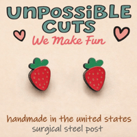 Image 4 of Strawberry Earrings