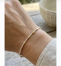 Image 1 of Dainty mixed metals bracelet 