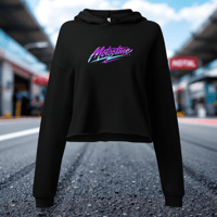 Image 2 of "Racing Vibes Only" Crop Hoodie