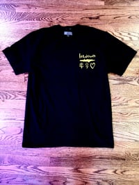 Image 1 of Hate Myself Yellow and Black T-Shirt