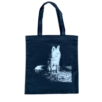 Image 1 of Pensive Fox Tote Bag