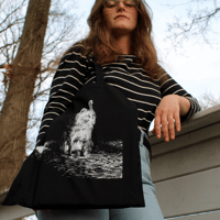 Image 4 of Pensive Fox Tote Bag